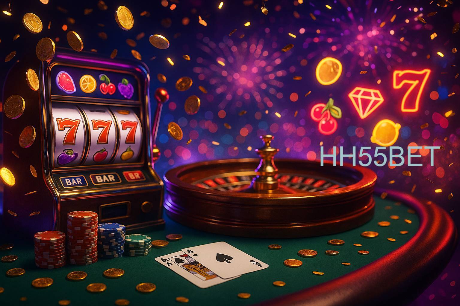 Jogos emocionantes no HH55BET